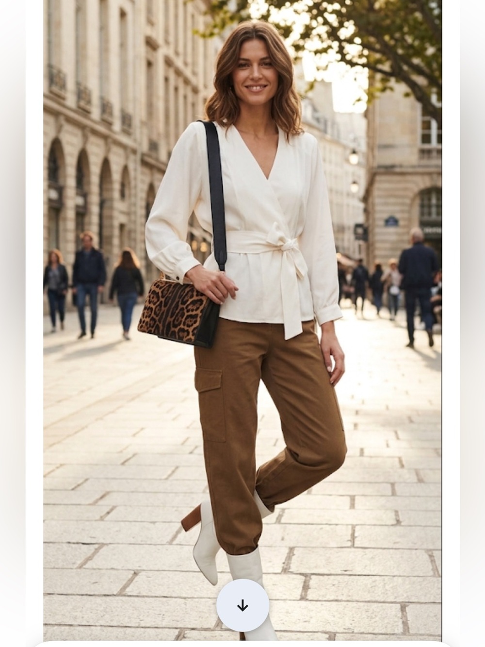 ba&sh Cream Wrap Blouse - Picture 3 of 14